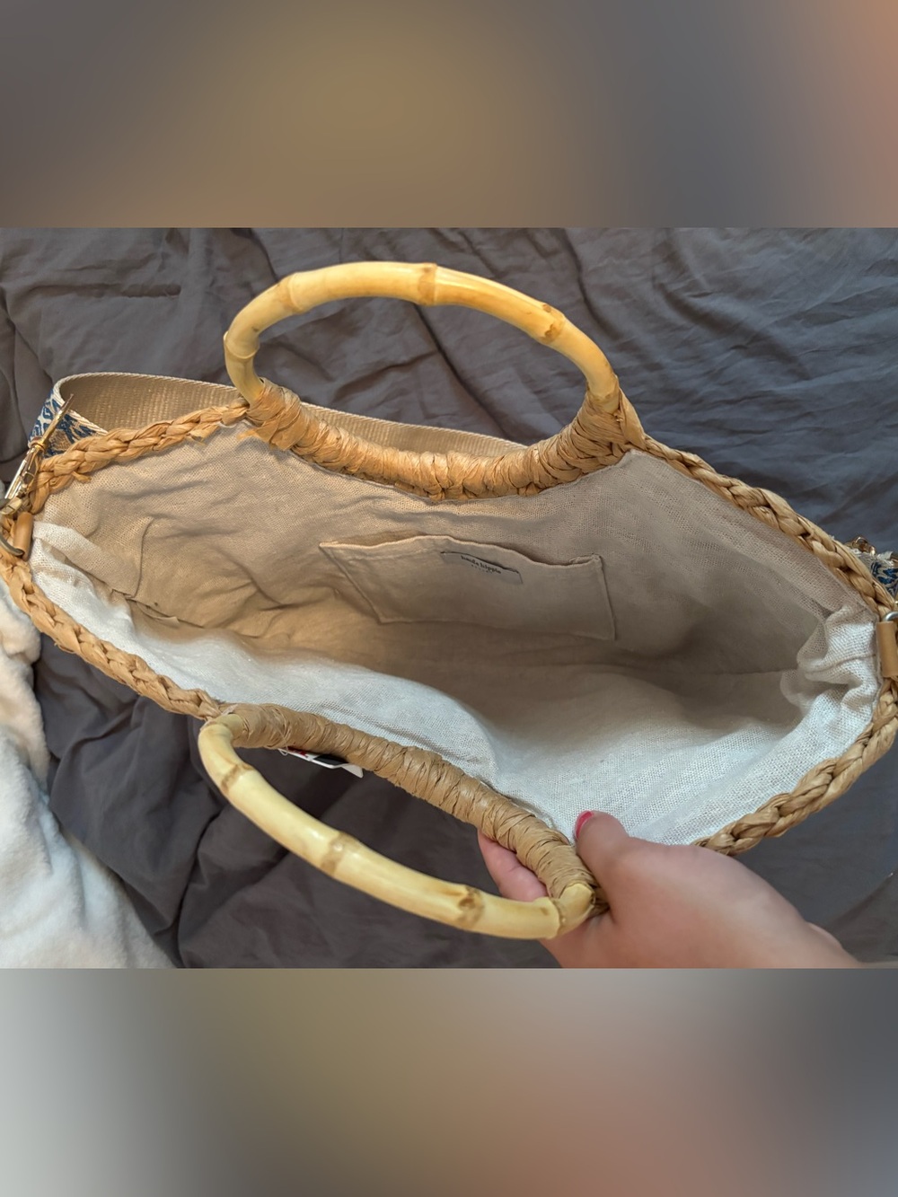 Straw beach bag - Picture 3 of 7
